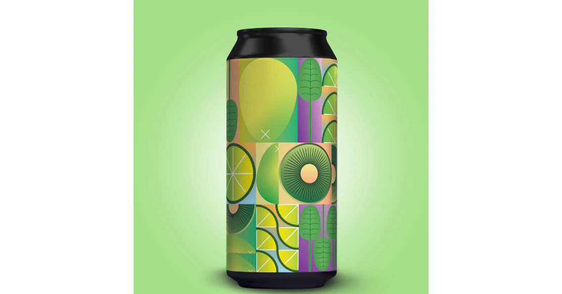 Horizont X Horizont x Fraktaal - Green Smash / Fruited Gose with kiwi, guava and ...