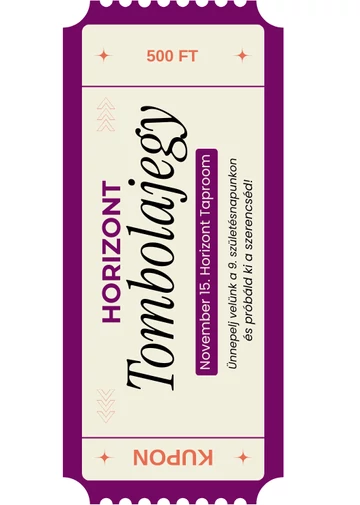 9. Születésnapi Tombolajegy 9. Születésnapi Tombolajegy