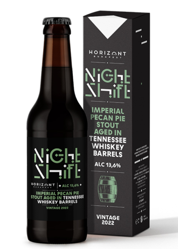 Night Shift Vintage 2022  /  Imperial Pecan Pie Stout Tennessee whiskey hordóban érlelve 