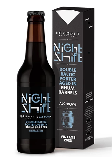 Night Shift Vintage 2022  /  Double Baltic Porter rhumos hordóban érlelve