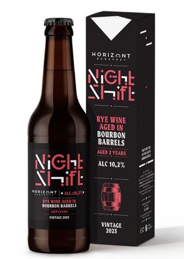 Night Shift Vintage 2023  /  Rye Wine Bourbon hordóban érlelve - 2 éves érlelési idővel