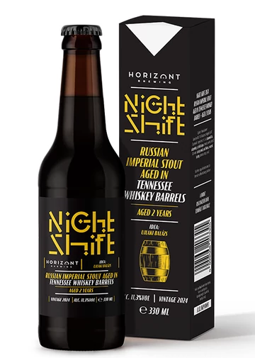 Night Shift Vintage 2024  /  Russian Imperial Stout Tennessee whiskey hordóban 2 évig érlelve