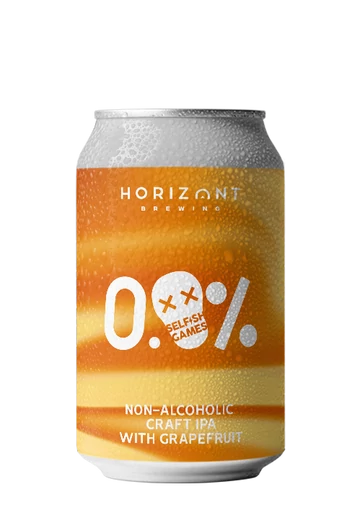 Selfish Games  /  Non-Alcoholic Craft IPA with Grapefruit