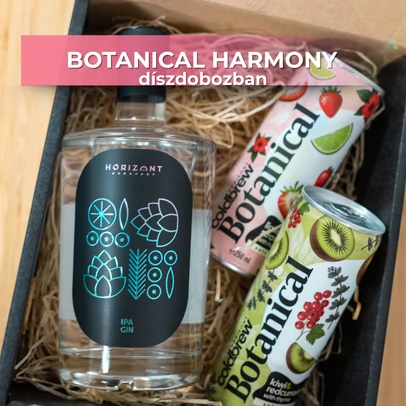 Botanical Harmony díszdobozban / Horizont Ipa Gin, 2 doboz Coldbrew Botanicals