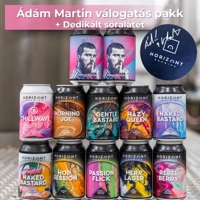 Ádám Martin /  12-es válogatás pakk, dedikált söralátéttel