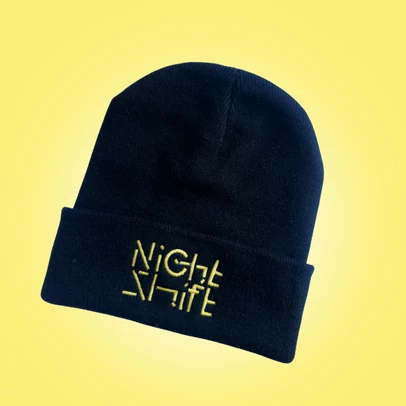 Fekete téli sapka / Night Shift