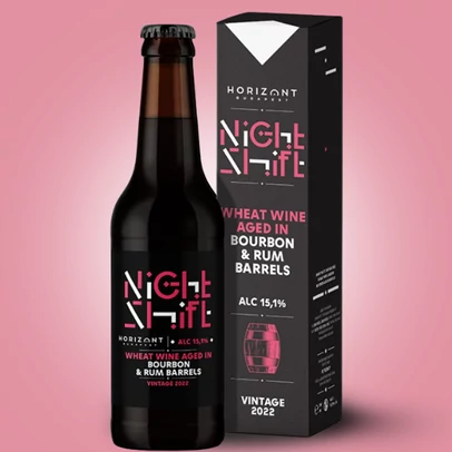 Night Shift Vintage 2022  /  Wheat Wine bourbon és rumos hordóban érlelve 