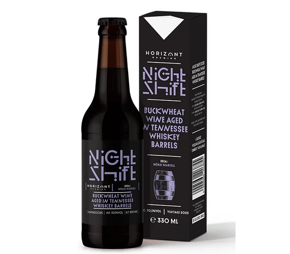 Night Shift Vintage 2025  / Tennessee Whiskey hordóban érlelt hajdinabor - 0,33l